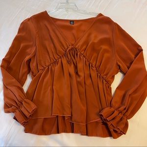 burnt orange top